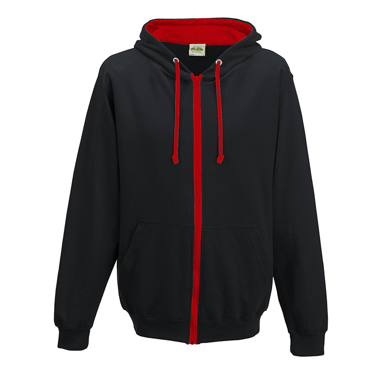 OSF Zip Up Colour Lined Hoodie